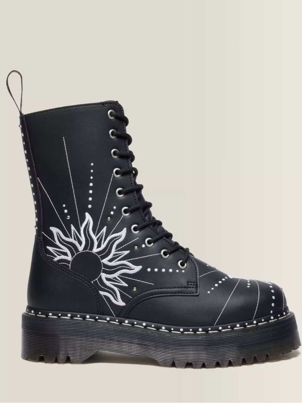 Women’s Dr. Martens Jadon Hi Solar Flare Reclaimed Leather Platform Boots Size 5
